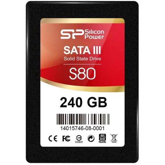 Silicon Power SSD 2.5" SATA 3.0 240Gb S80 (SP240GBSS3S80S25)