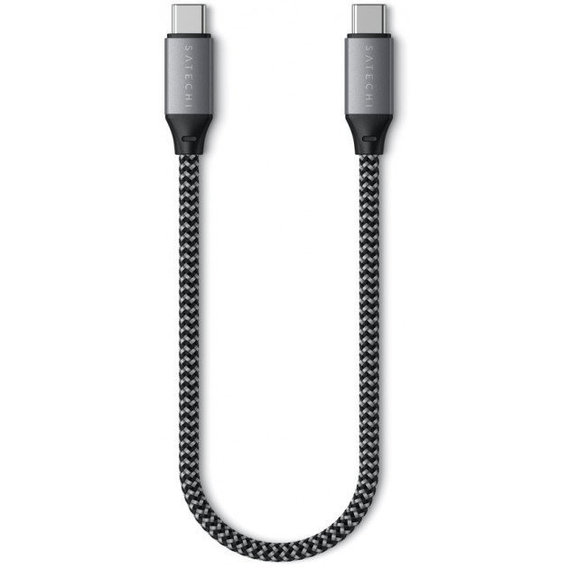 Кабель Satechi Cable USB-C to USB-C 100W 25cm Space Grey (ST-TCC10M)