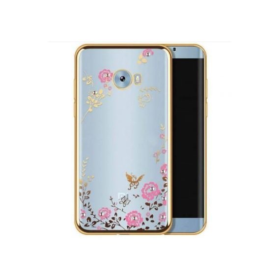 Аксессуар для смартфона TPU Case Flowers with Glossy Bumper Gold for Xiaomi Mi Note 2