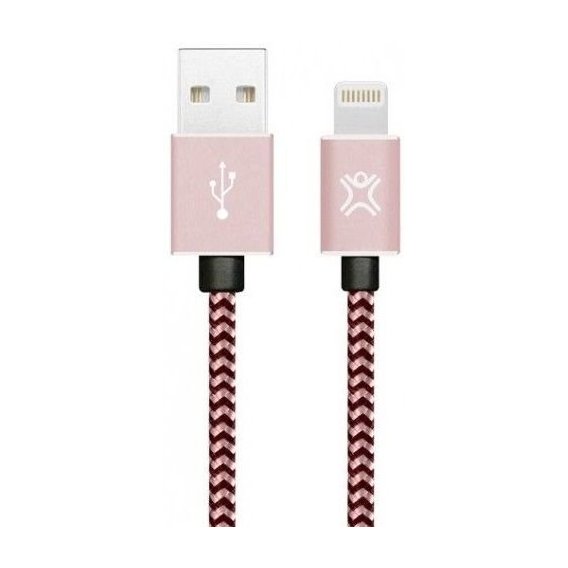 Кабель XtremeMac USB Cable to Lightning Nylon 1.2m Rose Gold (XCL-PRC-33)