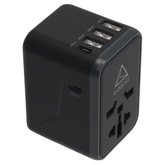 Зарядное устройство Adonit USB Wall Charger Universal Travel 61W Black (PD-3A2C)