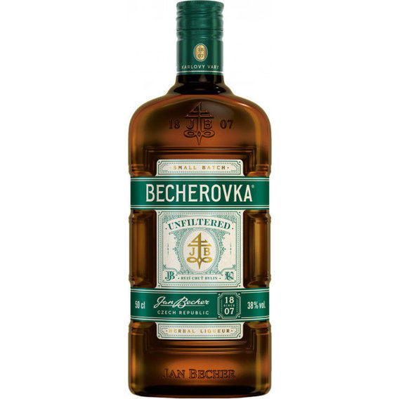 Ликерная настойка на травах Becherovka Unfiltered 0.5л, 38% (STA8594405103159)