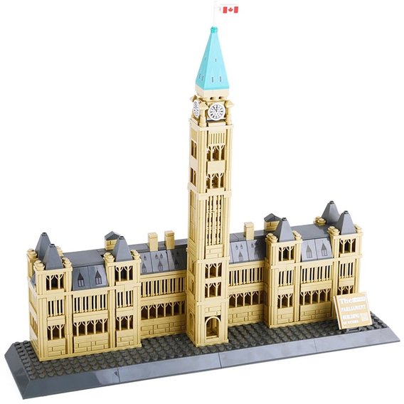 Конструктор Wange Парламентский холм-Здание парламента Канады (4221)