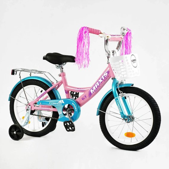 Детский велосипед Corso Maxis 16" розовый (CL-16911)