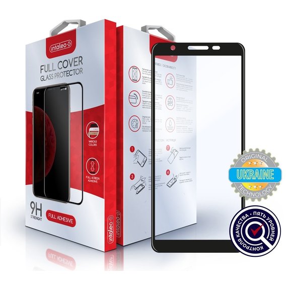 Аксессуар для смартфона Intaleo Tempered Glass Full Glue Black for Samsung A013 Galaxy A01 Core