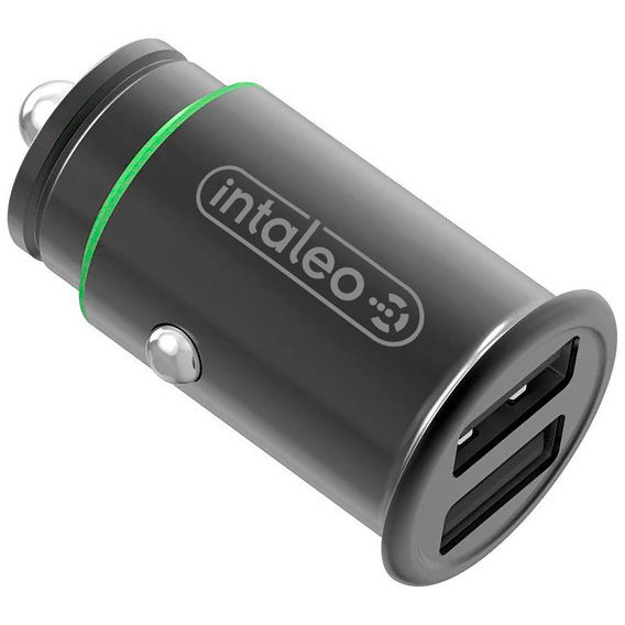 Зарядное устройство Intaleo USB Car Charger 2xUSB 4.8A Black (CCG482)