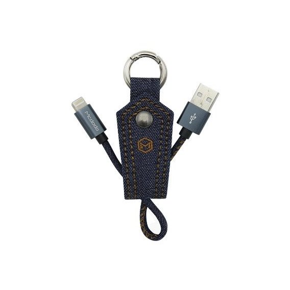 Кабель Mcdodo USB Cable to Lightning Premium with Keychain 15cm Blue (CA-0740)
