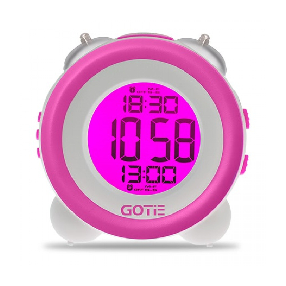 Настольные часы с будильником GOTIE GBE-200F	