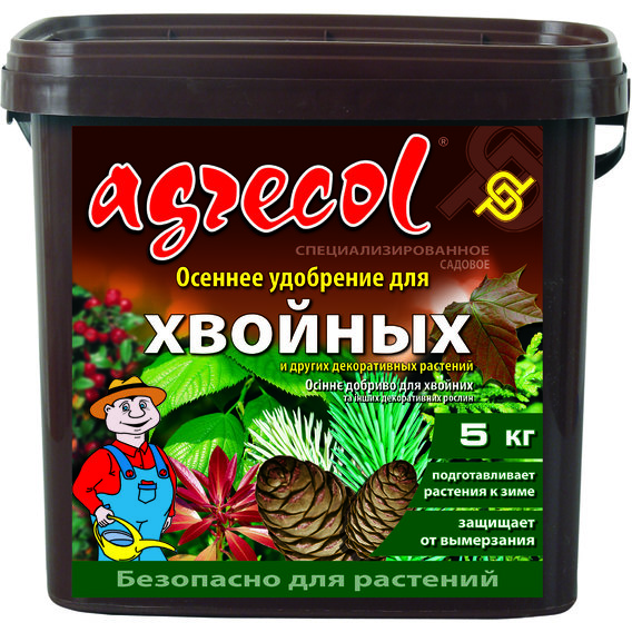Удобрение Agrecol осеннее для хвойных растений, 5кг (30239)