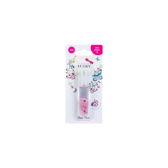 Масло-блеск для губ Lukky роликовый с розовыми цветами (T22004)