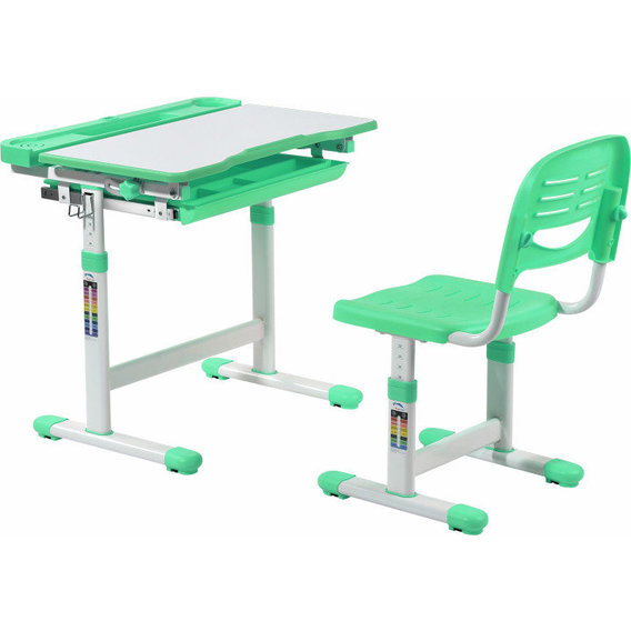 Комплект FunDesk Парта и стул-трансформеры Сantare Green