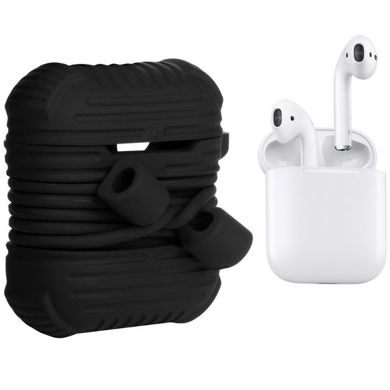 Чехол для наушников Becover Сase Armour i-Smile with Belt Black IPH1437 (702328) for Apple AirPods