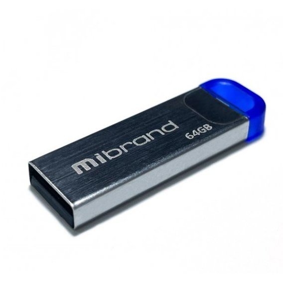 USB-флешка Mibrand 64GB Falcon USB 2.0 Silver/Blue (MI2.0/FA64U7U)