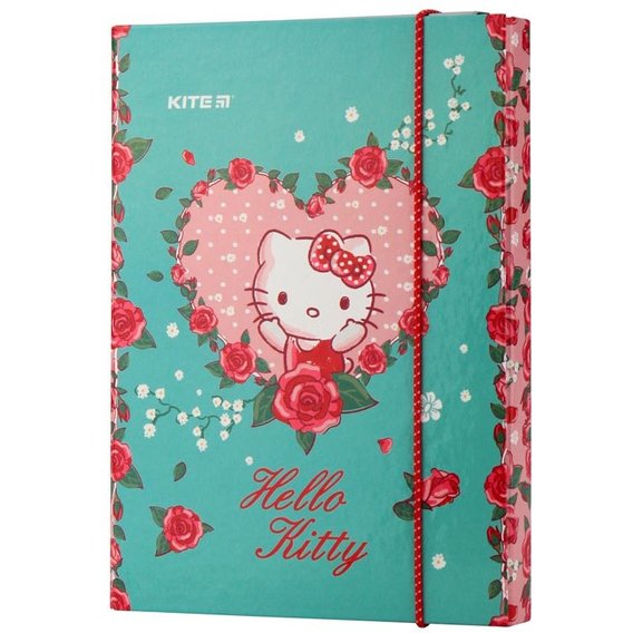 Папка для тетрадей Kite Hello Kitty, В5 на резинке картон (HK19-210)
