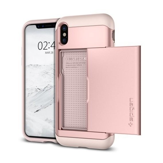 Аксессуар для iPhone Spigen Slim Armor CS Rose Gold (057CS22157) for iPhone X