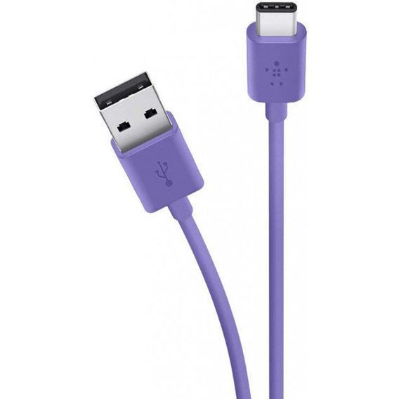 Кабель Belkin USB Cable to USB-C MIXIT 2m Purple (F2CU032BT06-PUR)