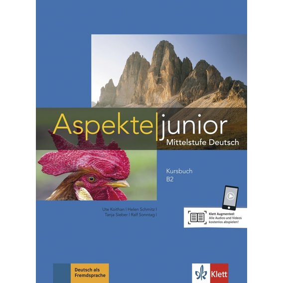 Aspekte junior B2: Kursbuch mit Audios