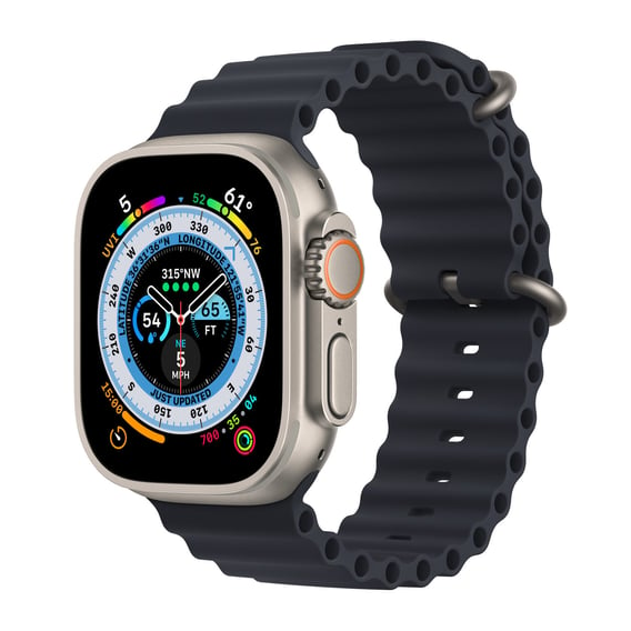 Apple Watch Ultra GPS + Cellular 49mm Titanium Case with Midnight Ocean Band (MQET3/MQFK3) Approved Витринный образец