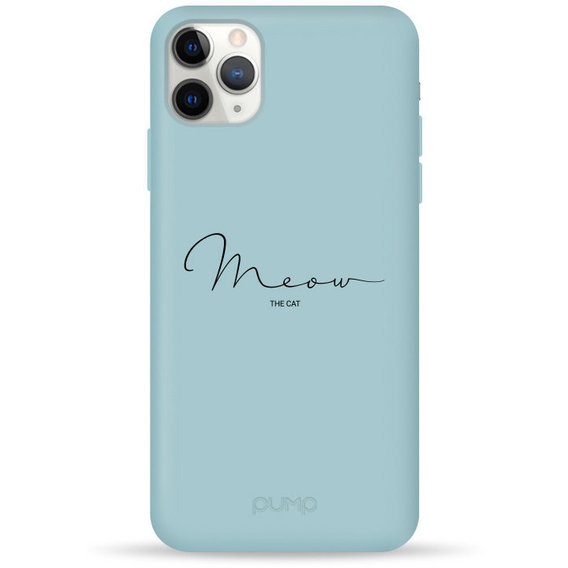 Аксессуар для iPhone Pump Silicone Minimalistic Case Meow Blue (PMSLMN11PROMAX-1/249) for iPhone 11 Pro Max
