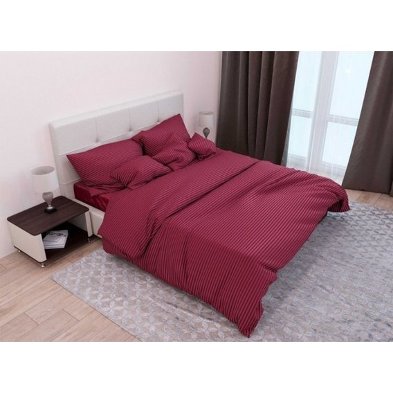 Комплект постельного белья Кондор семейный страйп-сатин полоска 1x1 см 191505 (1331125171)