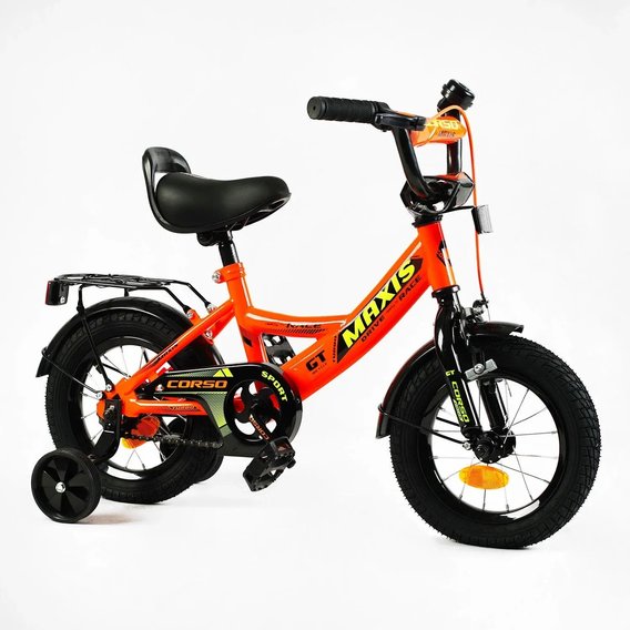 Детский велосипед Corso Maxis 12" оранжевый (CL-12116)