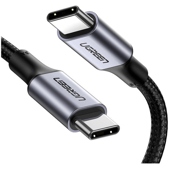 Кабель Ugreen Cable USB-C to USB-C 100W US316 1.5m Space Gray (70428)