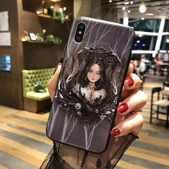 Аксесуар для iPhone Fashion YCT Picture TPU Gothic Girl for iPhone X/iPhone Xs
