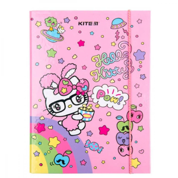 Папка для тетрадей Kite Hello Kitty формат В5 на резинке картон (HK23-210)