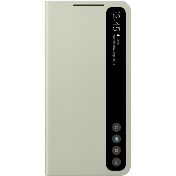 Аксессуар для смартфона Samsung Clear View Cover Olive Green (EF-ZG990CMEGRU) for Samsung G990 Galaxy S21 FE