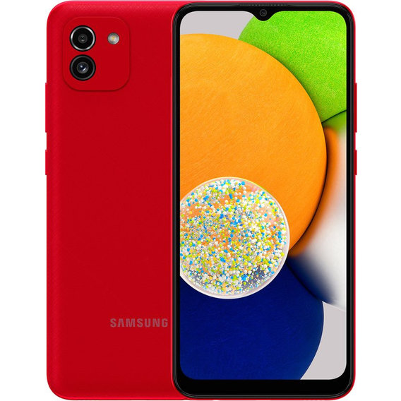Смартфон Samsung Galaxy A03 4/64GB Red A035 (UA UCRF)