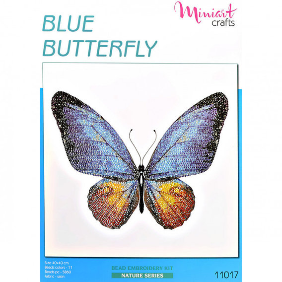 Набор для вышивания Miniart Crafts Голубая бабочка
