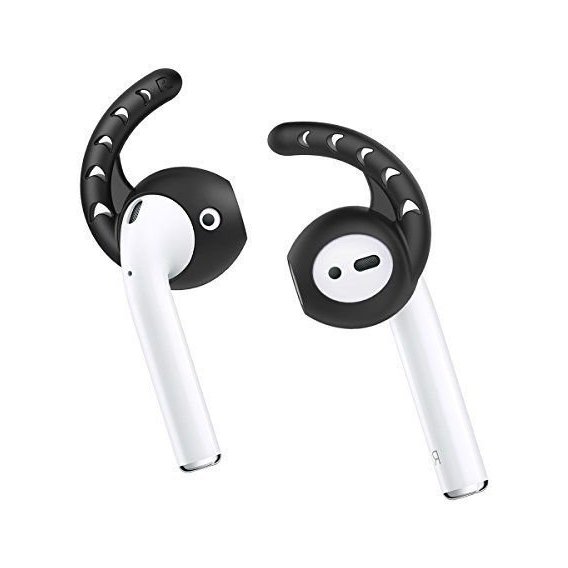 Насадки для наушников AhaStyle Silicone Ear Hooks Black (AHA-01140-BLK) for Apple AirPods