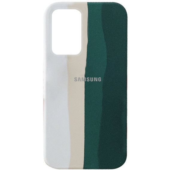 Аксессуар для смартфона Mobile Case Silicone Cover Shield Camera Rainbow White/Green for Samsung A725 Galaxy A72 / A726 Galaxy A72 5G