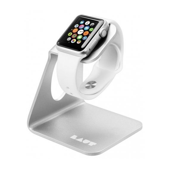 Аксессуар для Watch LAUT AW-Stand for Apple Watch Silver (LAUT_AW_WS_SL)