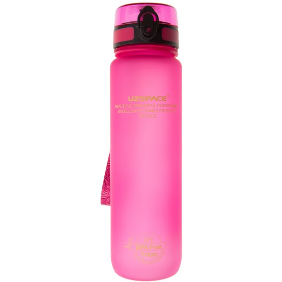 Бутылка для воды UZspace Frosted 1000мл, Розовый (3038)