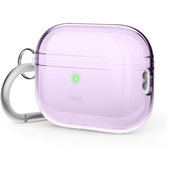 Чехол для наушников Elago Clear Hang Case Lavender (EAPP2CL-HANG-LV) for Apple AirPods Pro 2