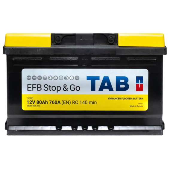 Автомобільний акумулятор T TAB 80 Ah/12V TAB EFB (0)