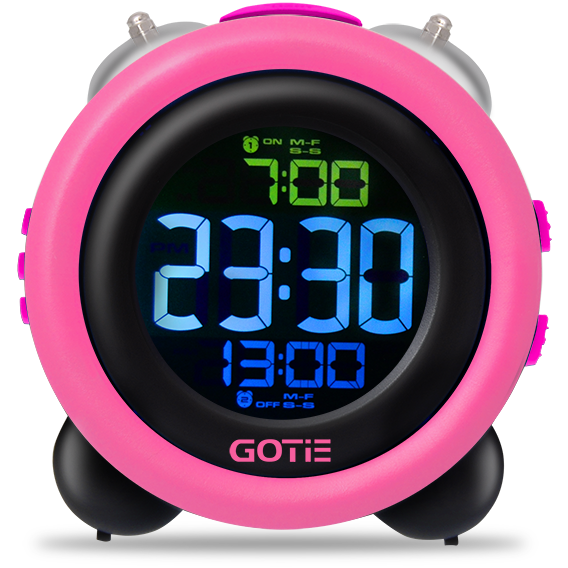 Настольные часы с будильником GOTIE GBE-300R