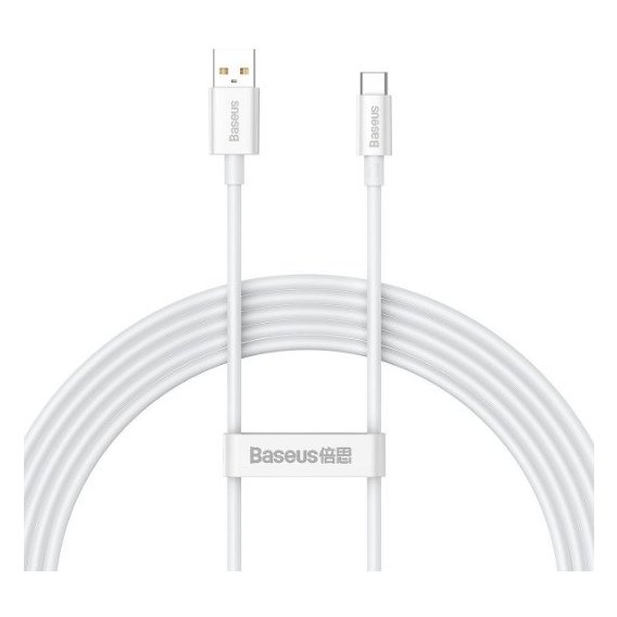 Кабель Baseus USB Cable to USB-C Superior Series Fast Charging Data 100W 2m White (P10320102214-03)