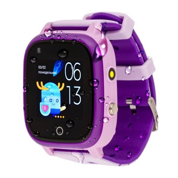 Смарт-часы AmiGo GO005 4G WIFI Thermometer Purple
