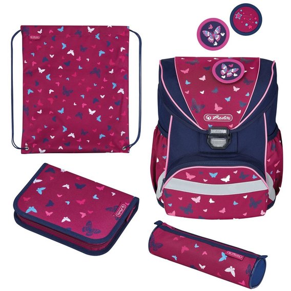 Ранец школьный укомплектованный Herlitz ULTRALIGHT PLUS Butterfly (50026791)