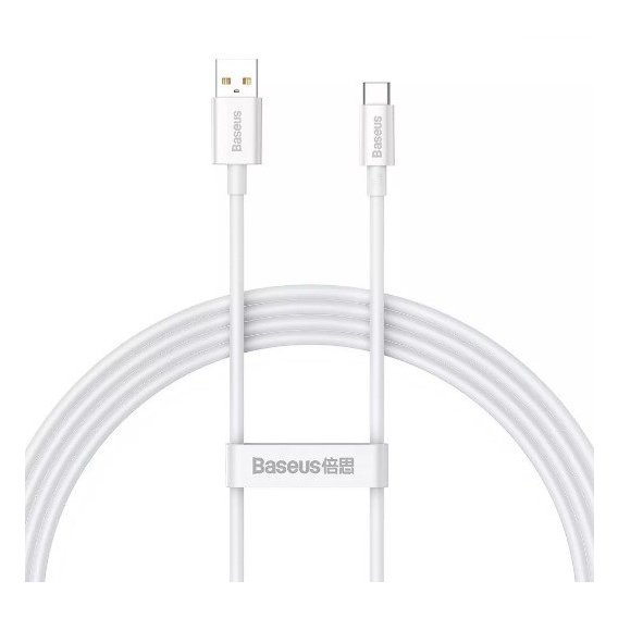 Кабель Baseus USB Cable to USB-C Superior Series Fast Charging Data 100W 1m White (P10320102214-01)