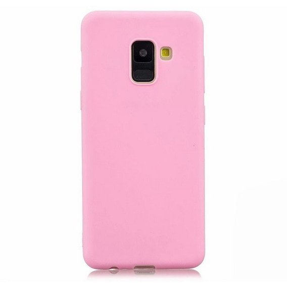 Аксессуар для смартфона Mobile Case Silicone Cover Pink for Samsung A530 Galaxy A8 2018