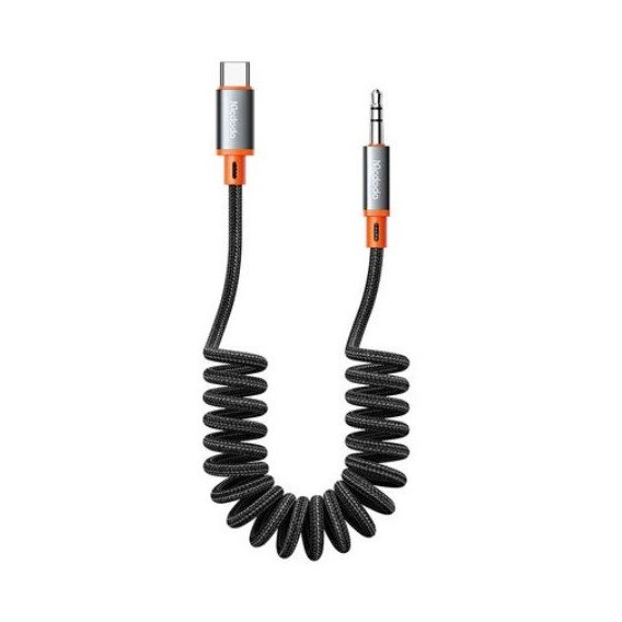 Кабель Mcdodo Digital Audio Coiled Cable AUX USB-C to 3.5mm 1.8m Black