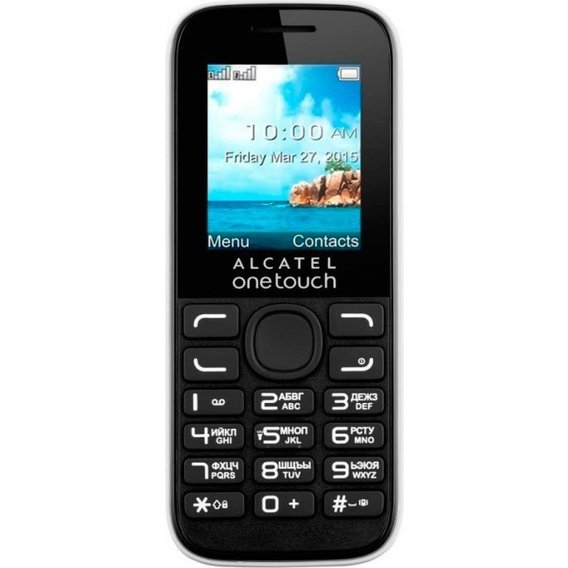Мобильный телефон Alcatel 1052D White (UA UCRF)