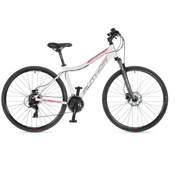 Велосипед Велосипед AUTHOR (2023) Horizon ASL 28", рама 19", белый (красный)/серебристый (2023186)