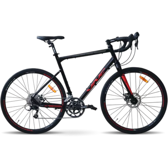 Велосипед Велосипед VNC 2023' 28" TimeRacer A9 CS V53A9CS-2852-BR 20"/52см (4200) black (shiny)/red (matt)