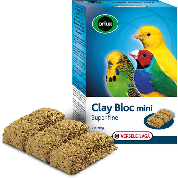 

Минеральный блок Versele-Laga Orlux Clay Bloc Mini с глиной для мелких птиц 0.54 кг