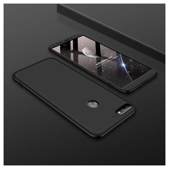 Аксессуар для смартфона LikGus Case 360° Black for Huawei Y7 Prime 2018
