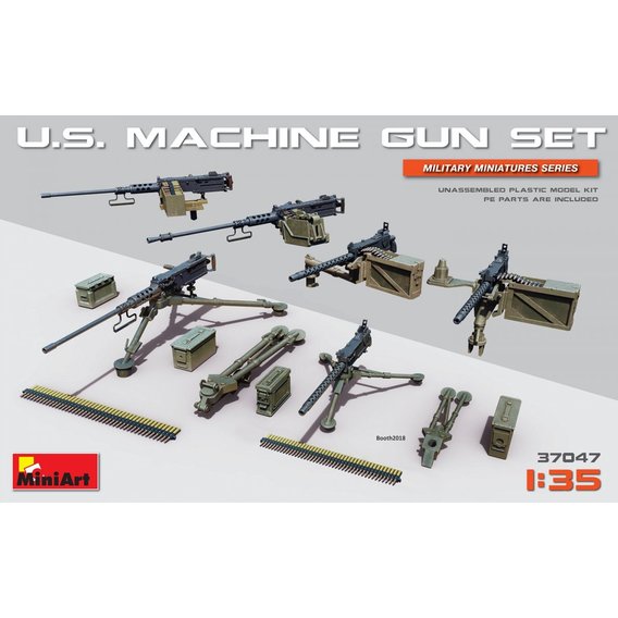 Сборная модель MiniArt MA37047 Набор Американских Пулеметов
